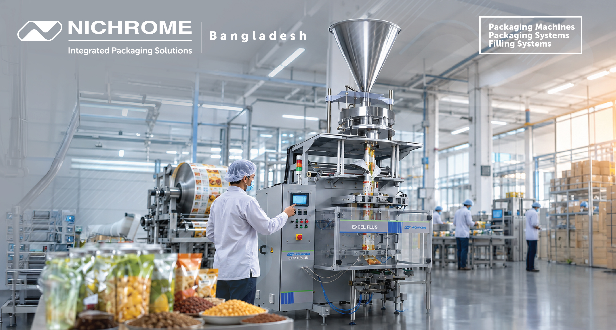 Nichrome packaging machine in Bangladesh manufacturing facility